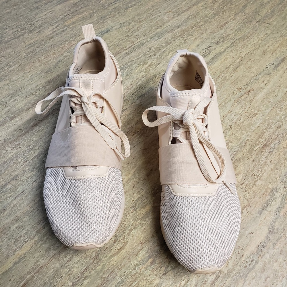 Fabletics Demi Lovato blush color sneakers
